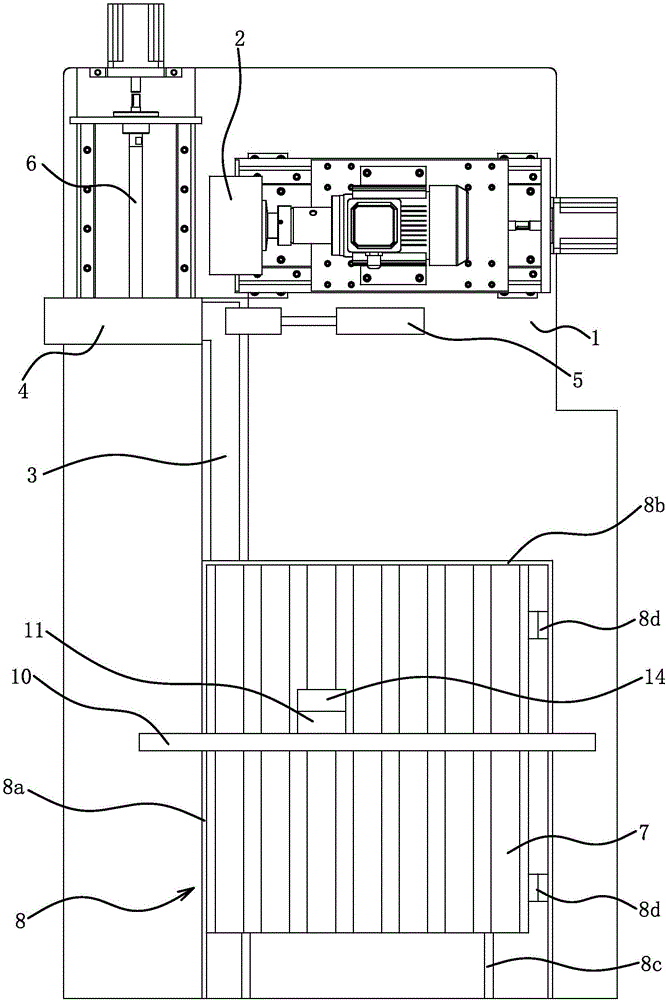 Automatic feeding device and diamond cutter head bottom surface grinding machine