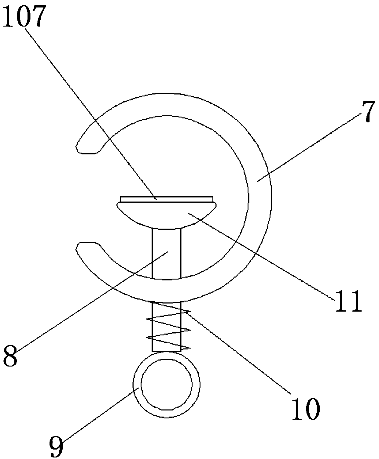 Hull attachment cleaning device