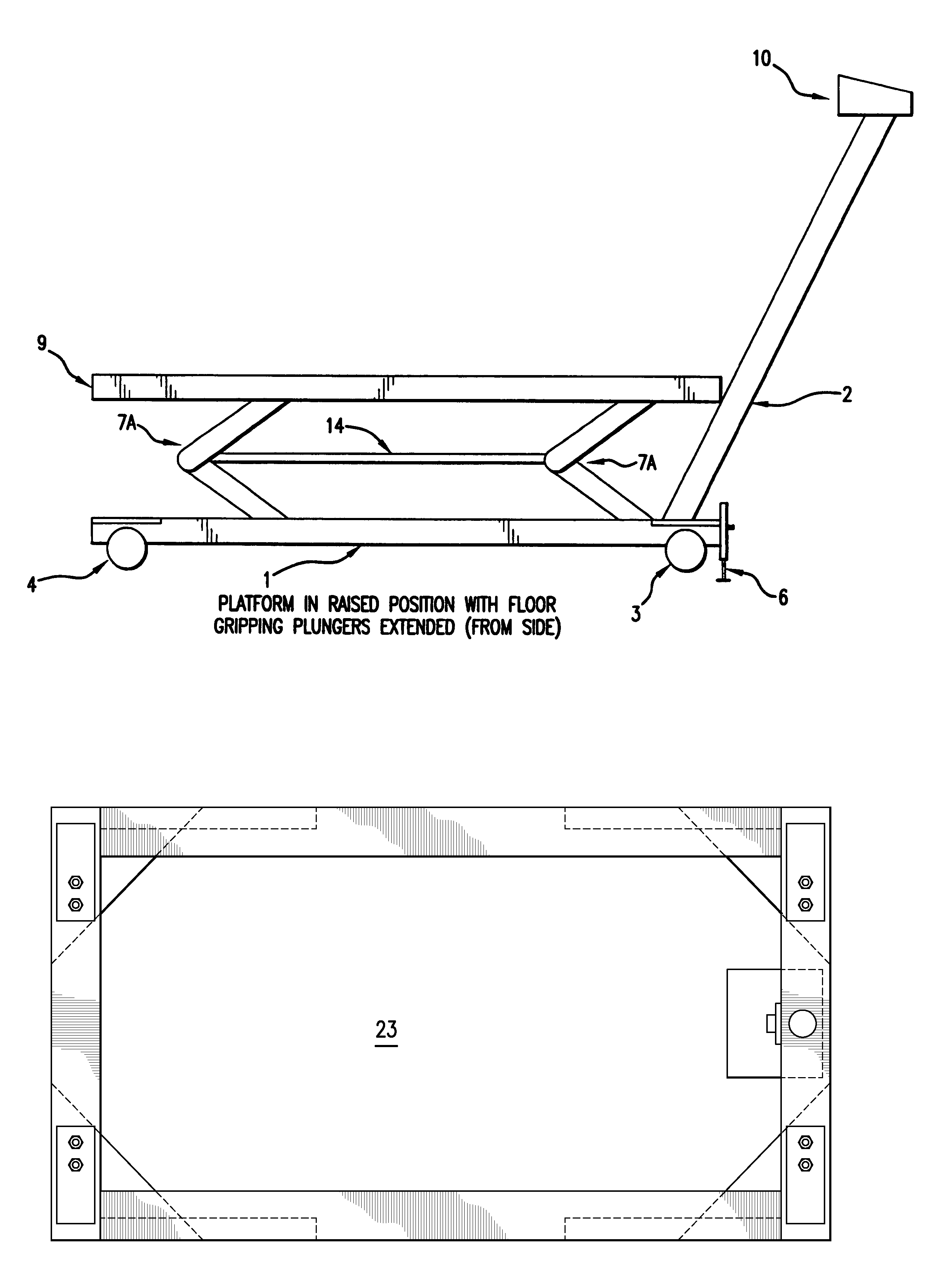 Mobile hospital bed scale