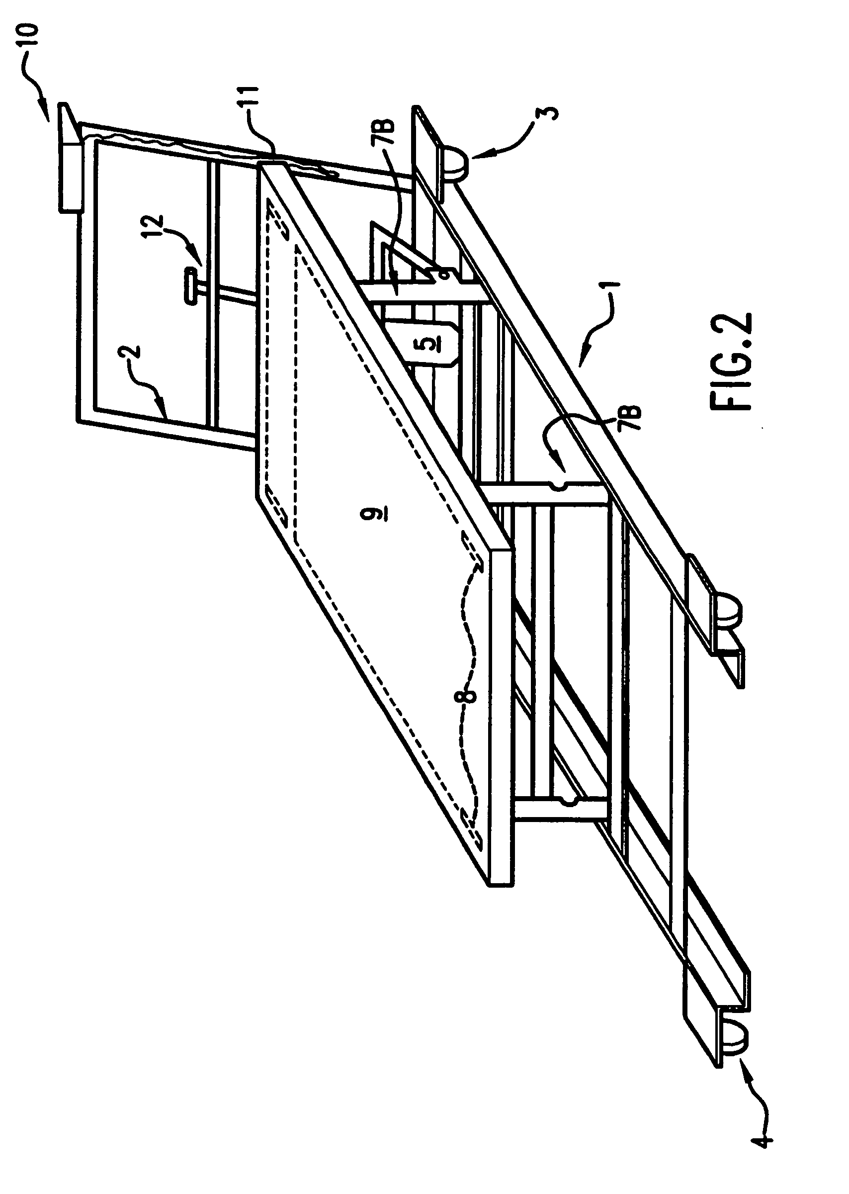 Mobile hospital bed scale