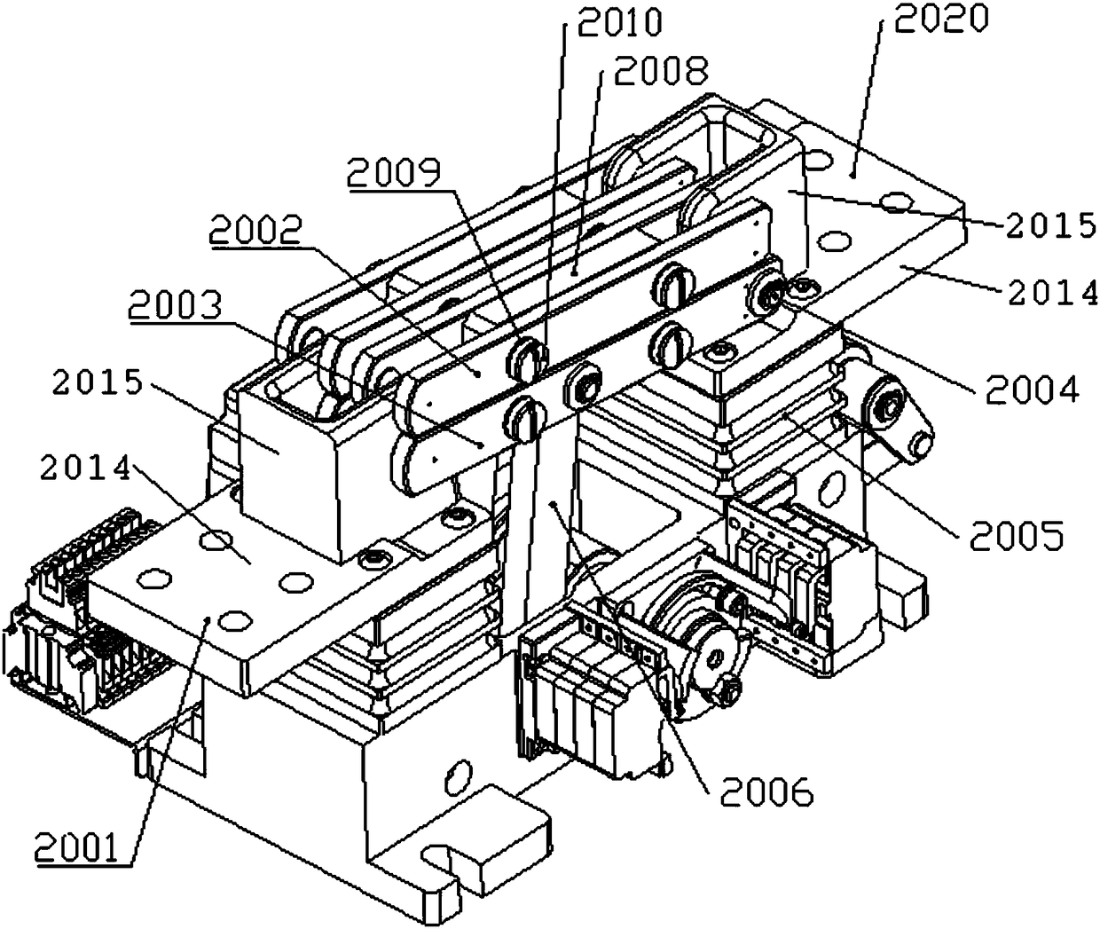 Intermediate-voltage AC-DC high-power isolating switch with grounding function