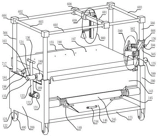 Glass test equipment with handle rotated table, screw camera unit and zinc alloy bevel corner clamp component