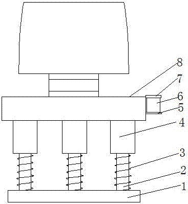 Tractor seat with functions of shock absorption and ventilation