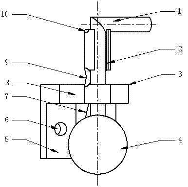 Compaction elastic-ball-type door bolt