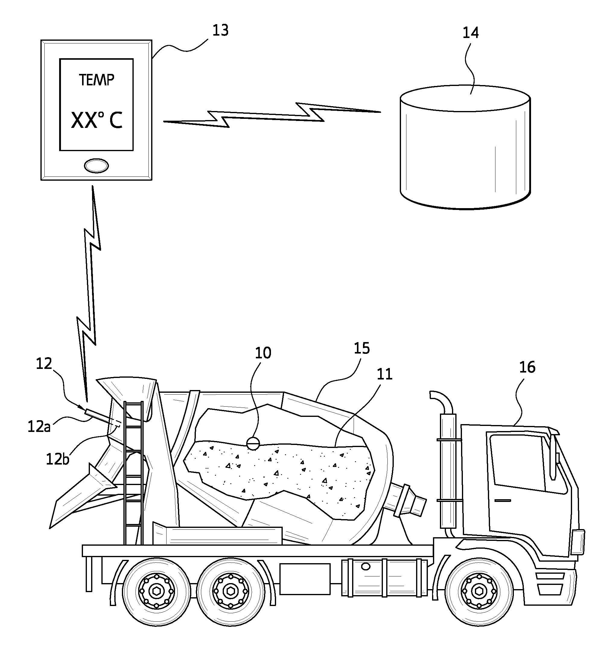 Floating wireless measuring device