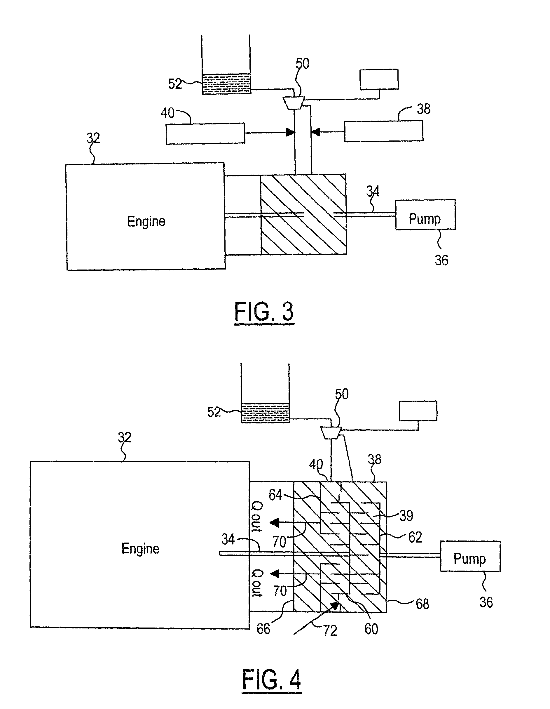 Viscous coolant heater with variable coolant pump drive