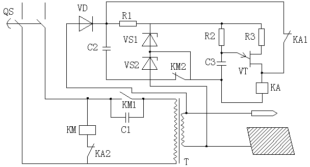 Safe and energy-saving electric welding machine control circuit system