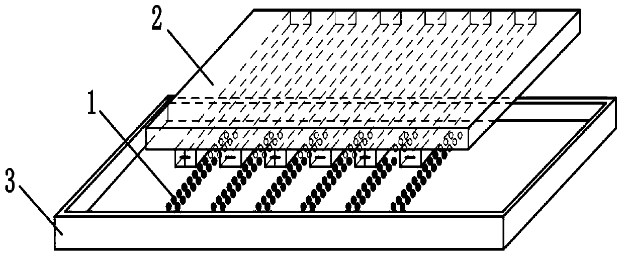 Composite material manufacturing method based on three-dimensional micro-nano structured arrangement of particles at the micro-nano scale