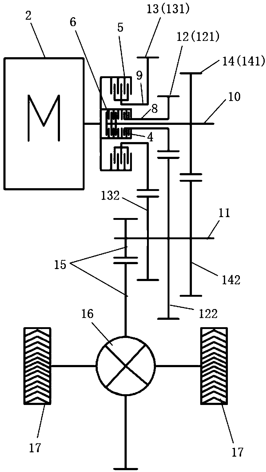 Power driving system and vehicle