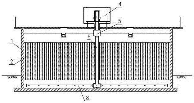 Efficient pulse anaerobic filter