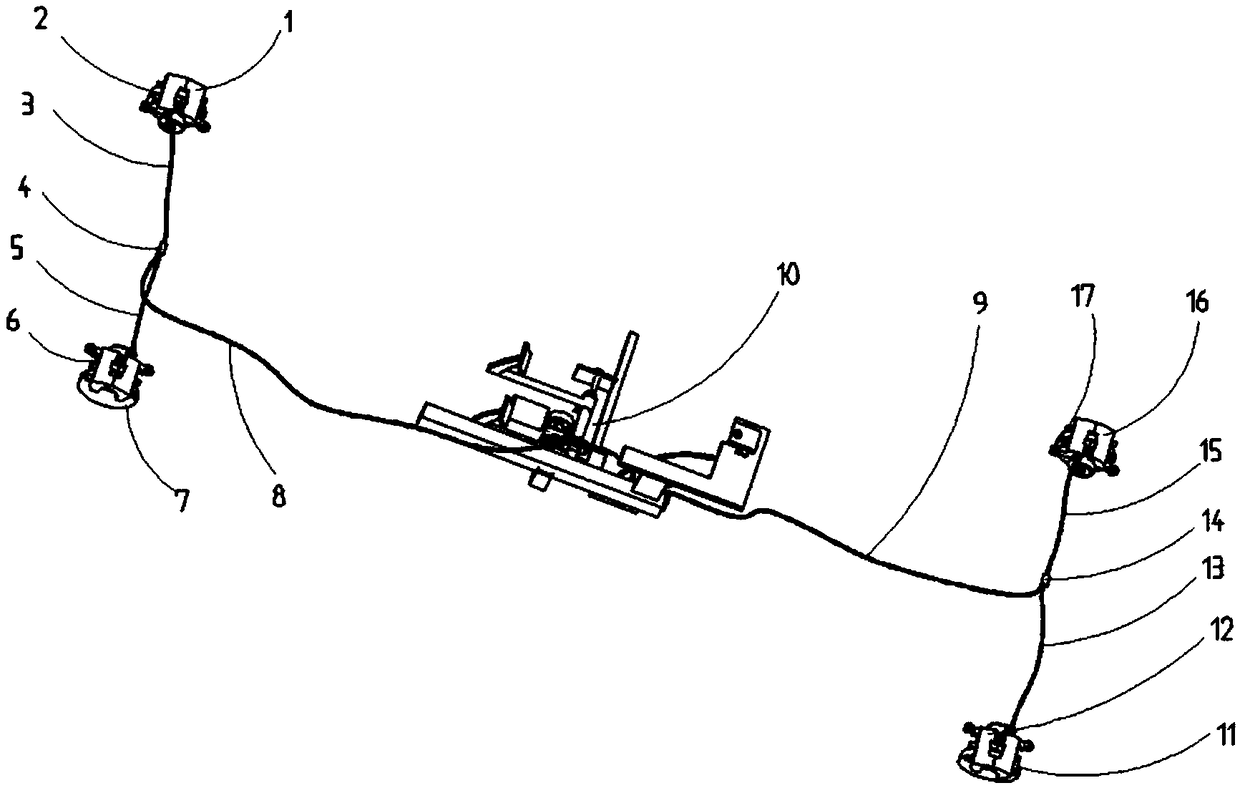 Automatic emergency braking execution device for electric sightseeing car