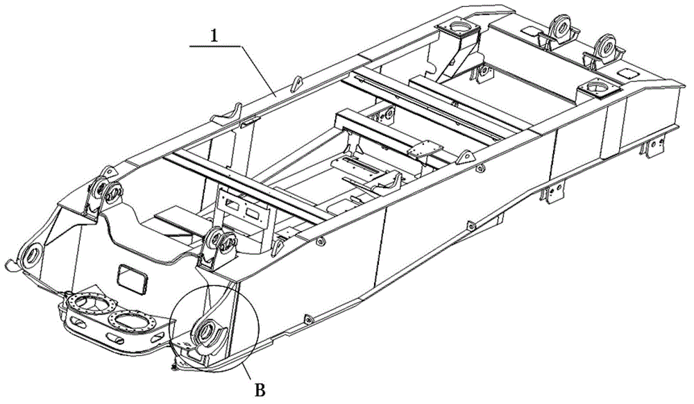 Main lug structure and crawler hoisting rotary table with same