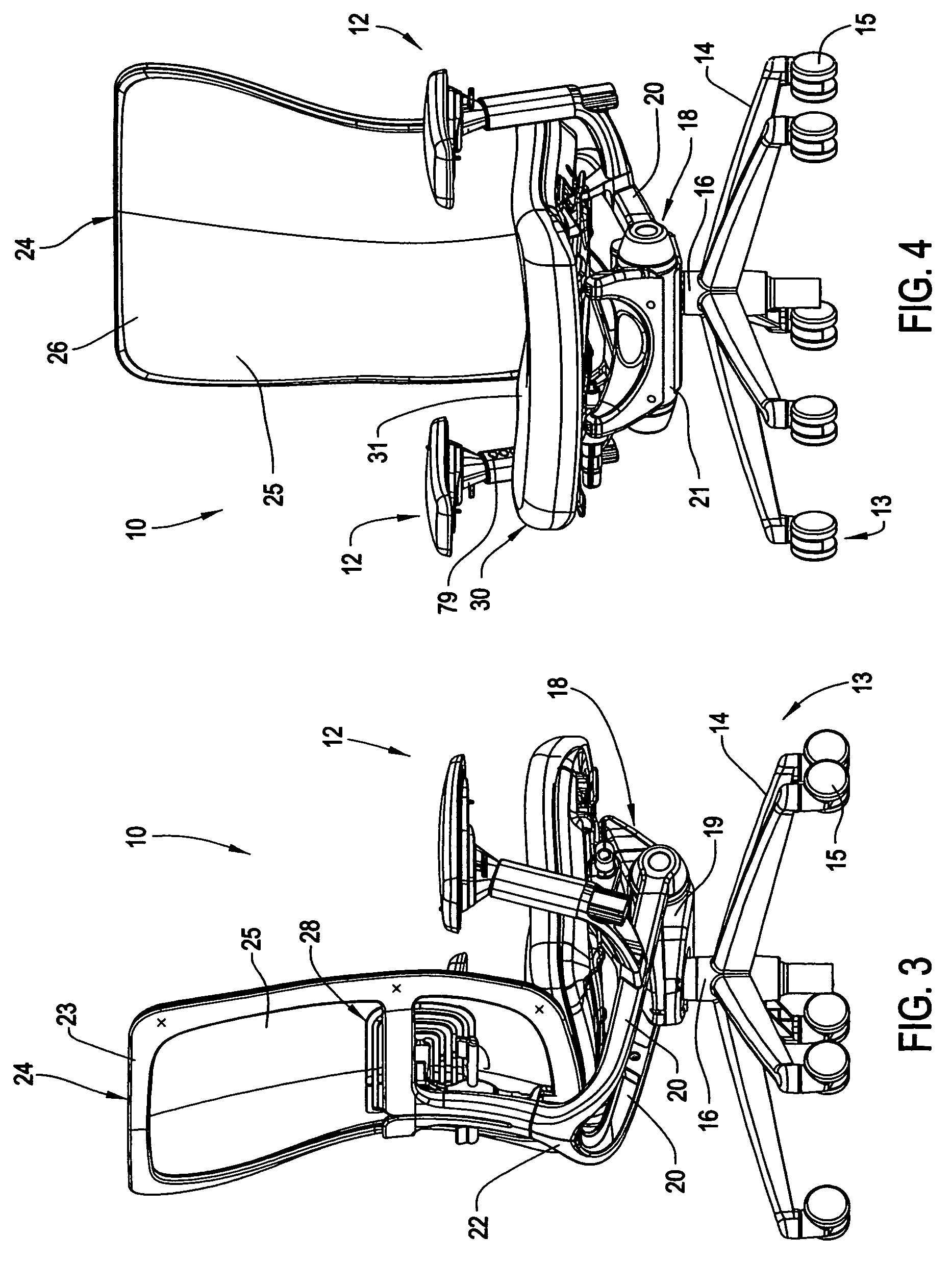 Arm assembly for a chair