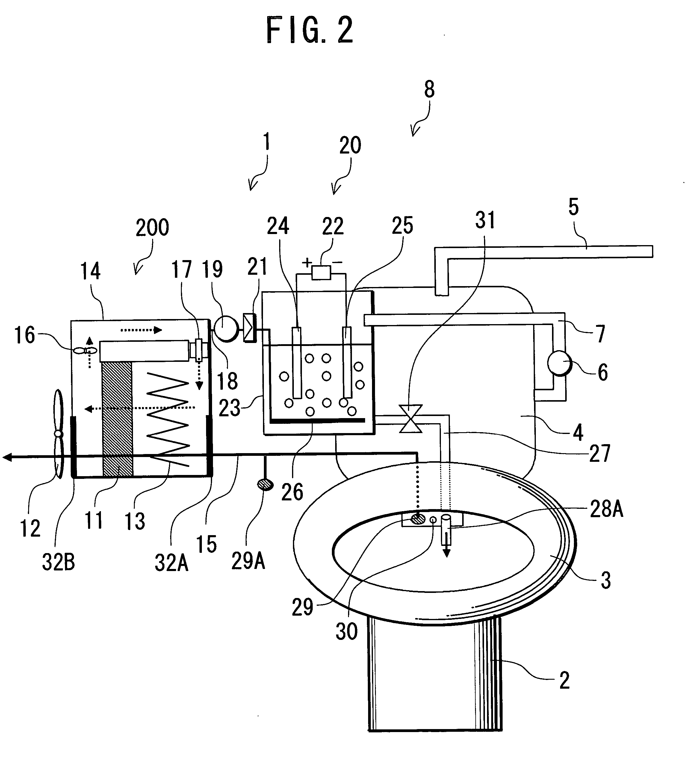 Flush toilet and deodorizing method of the same