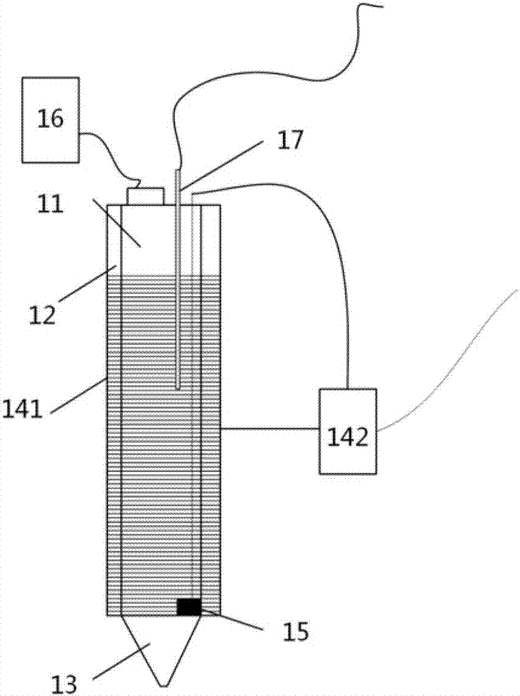 A liquid metal printing device