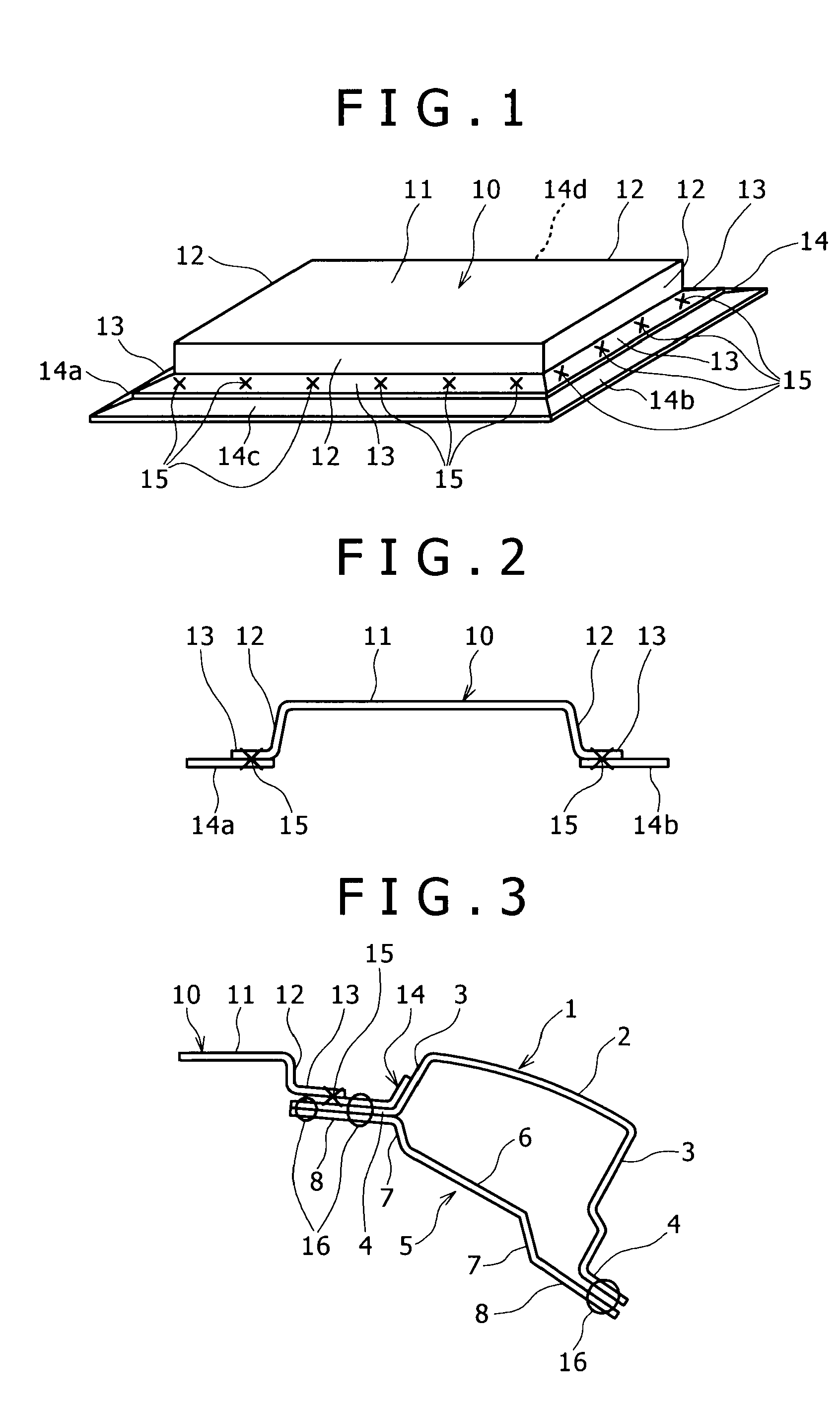 Structural member of different materials