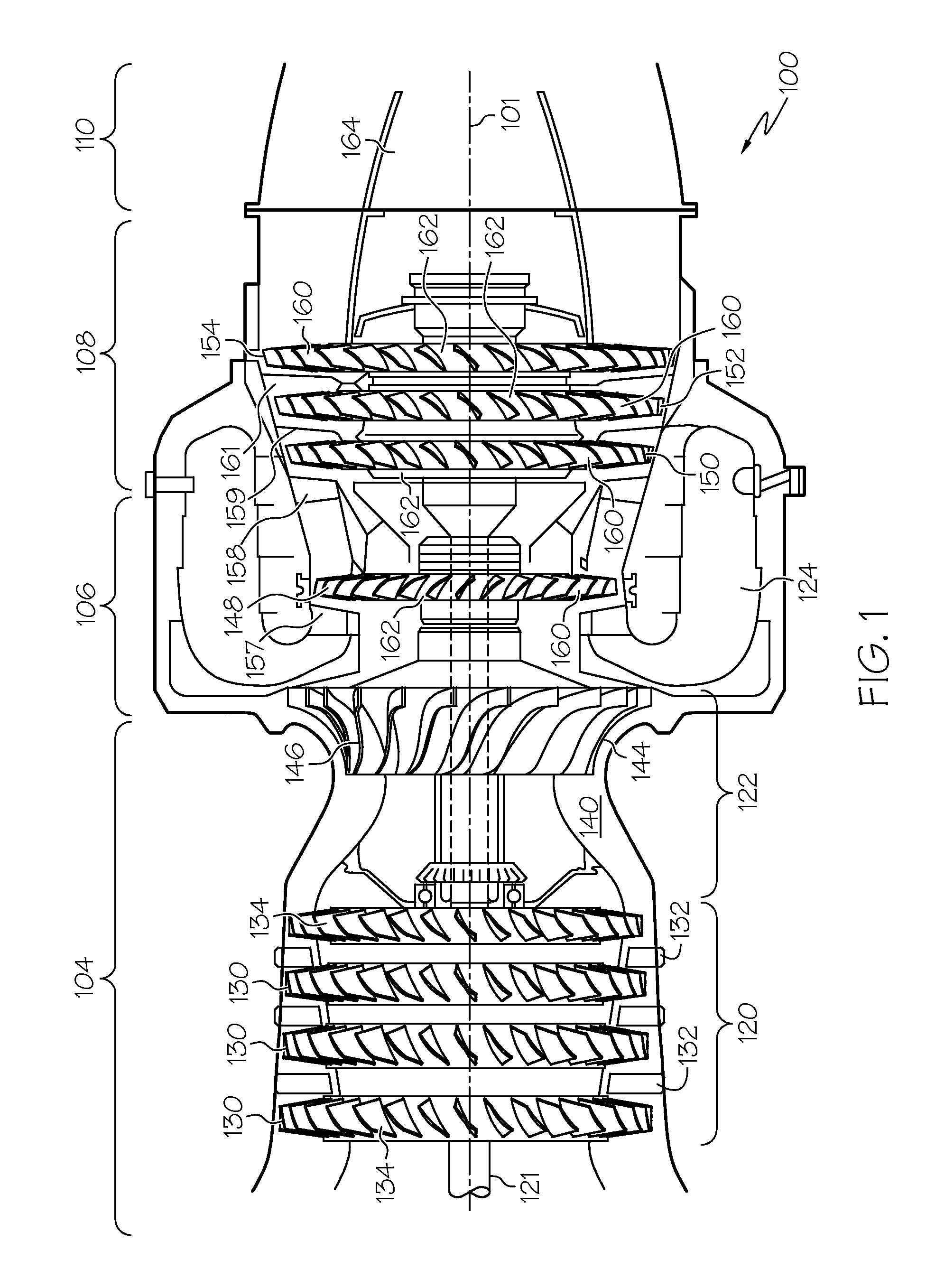 Turbine components for engines and methods of fabricating the same