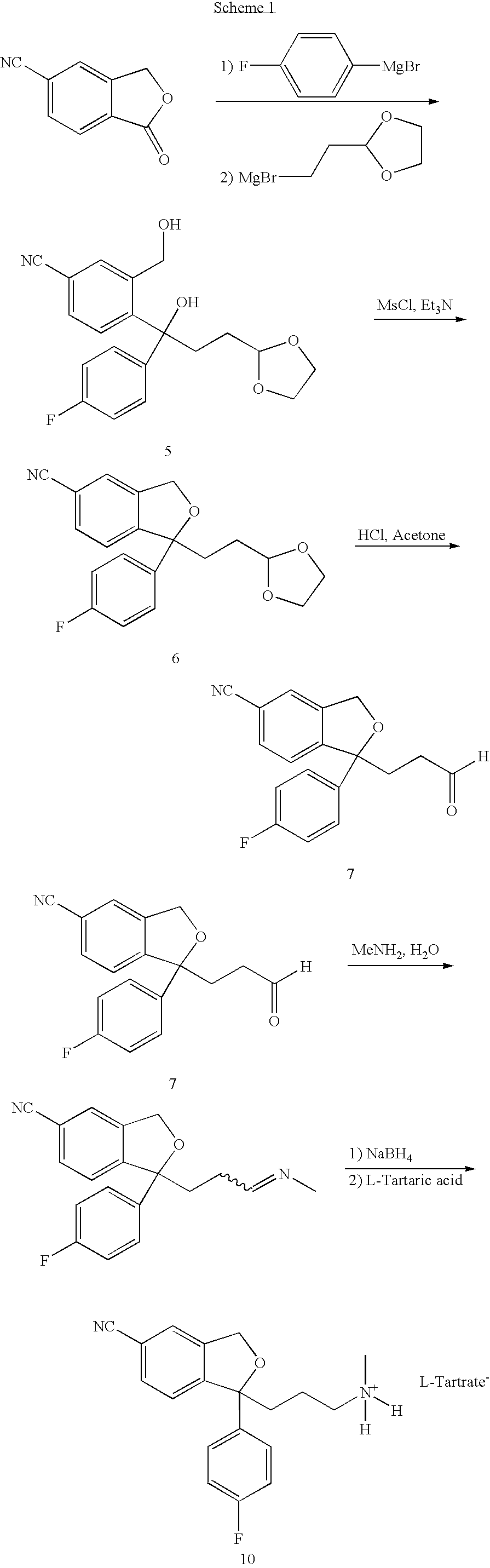 Treatment or prophylaxis of migraine or headache disorders using citalopram, escitalopram or citalopram metabolites