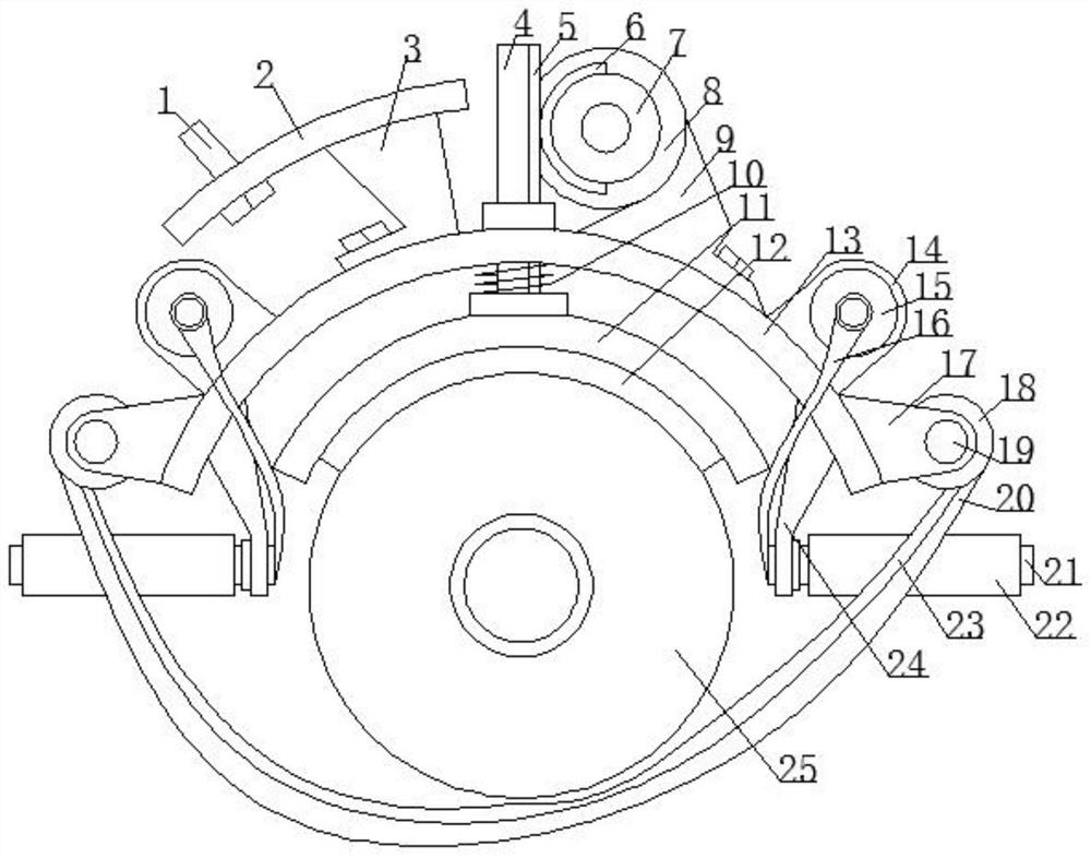 Control device for emergency stop of truck