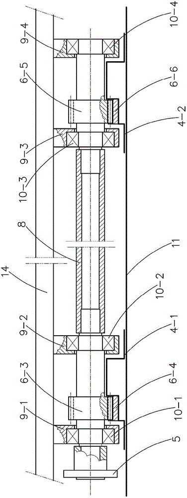 Center direct-drive integral vehicle carrying plate of parking equipment