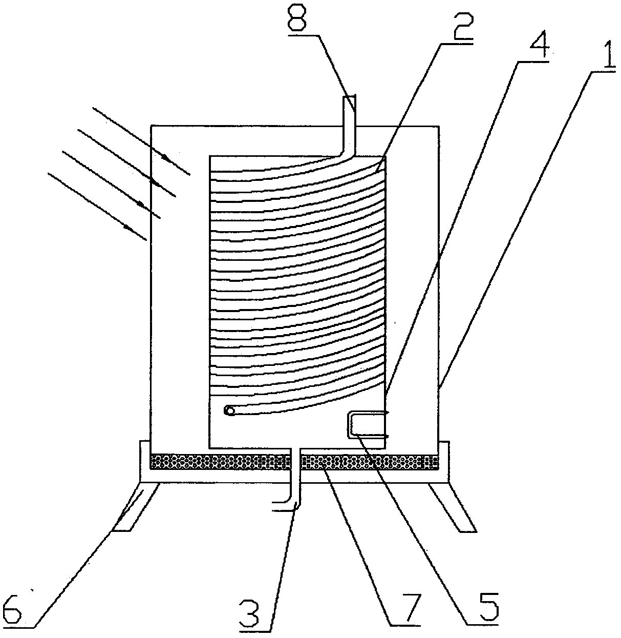 A kind of polymerized solar heating device