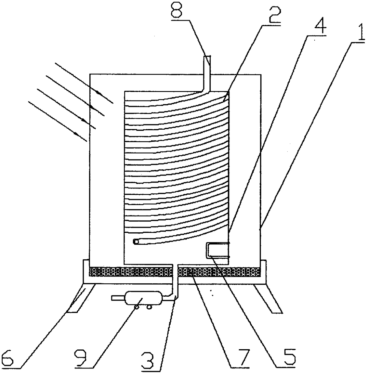 A kind of polymerized solar heating device