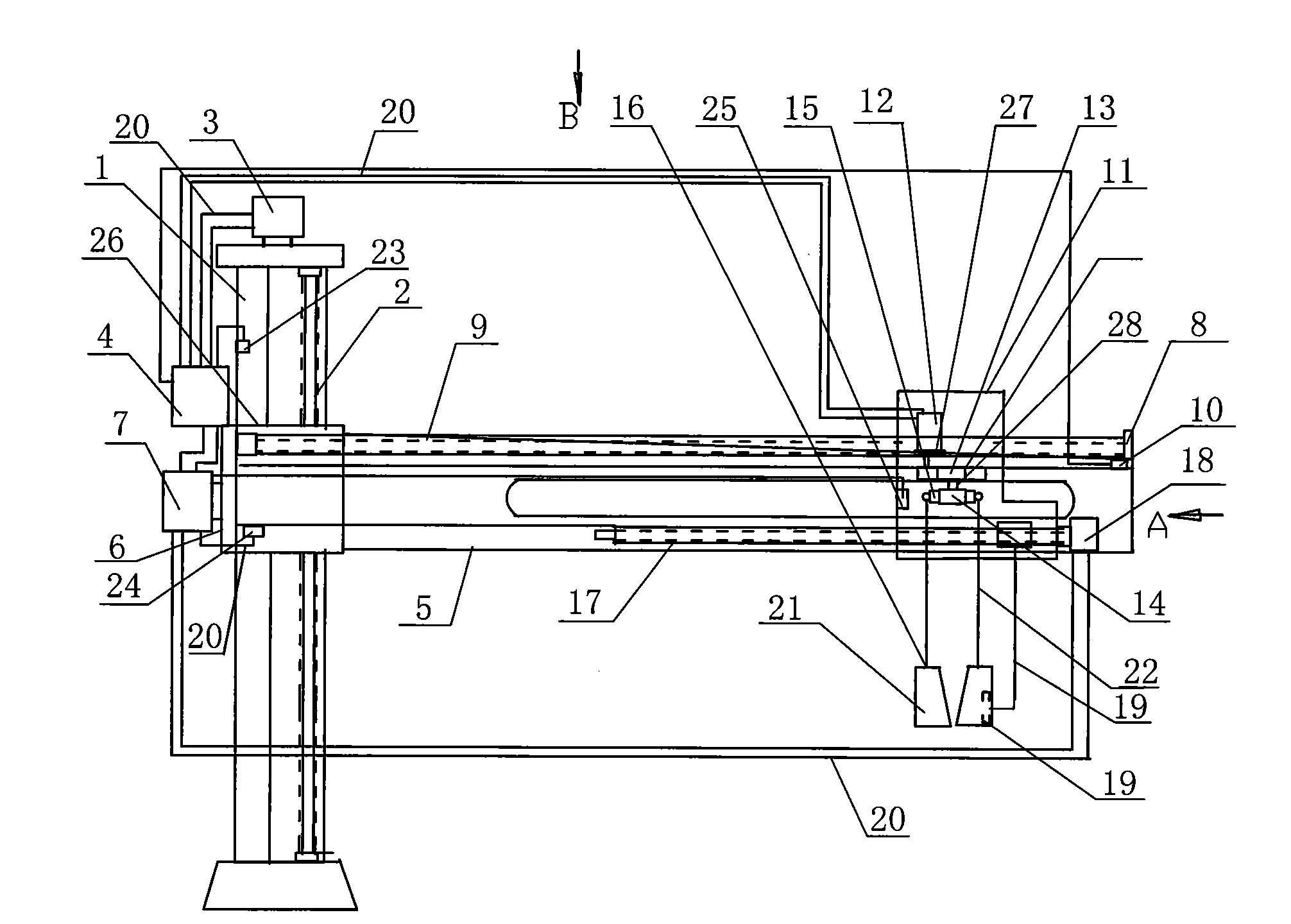 Device for removing zinc dross in galvanized wire zinc pot