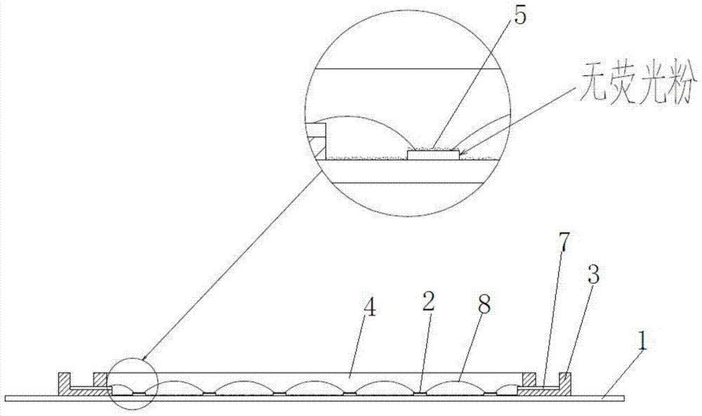 A kind of cob light source and its preparation process