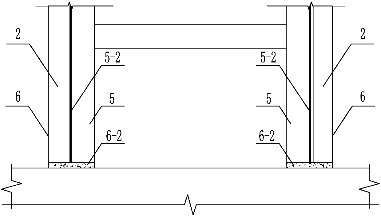 Self-reset concrete frame for strengthening existing column by enlarging section and implementation method of self-reset concrete frame