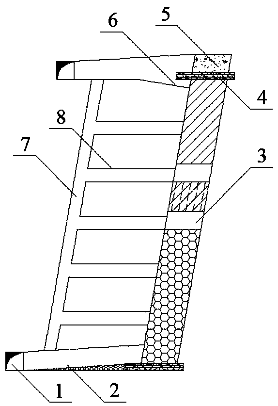 Artificial roof room-and-pillar shrinkage subsequent filling mining method