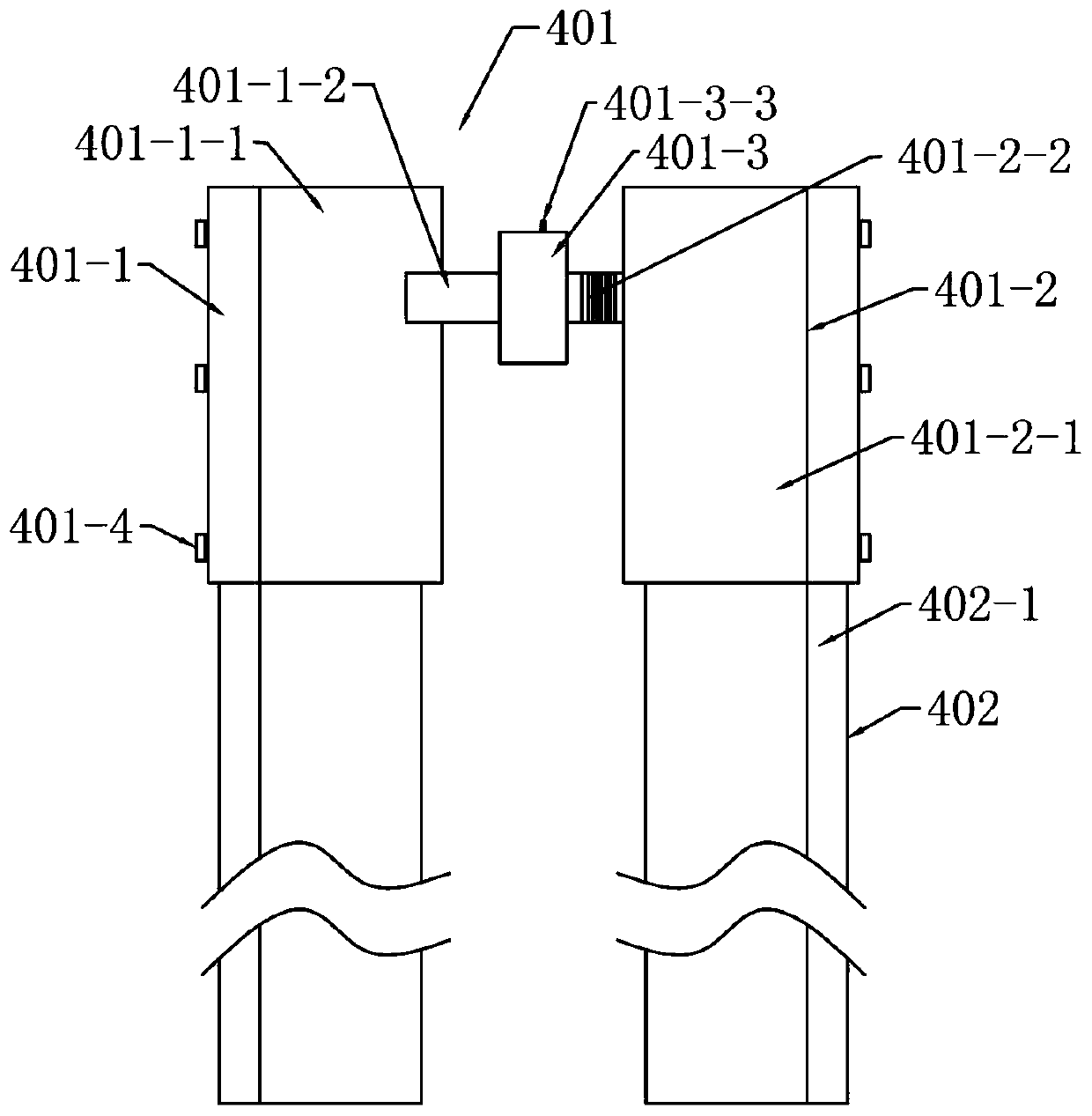 Deep hole blasting charge structure