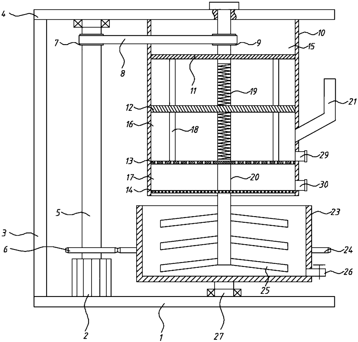 Industrial blueberry stock solution rapid squeezing machine