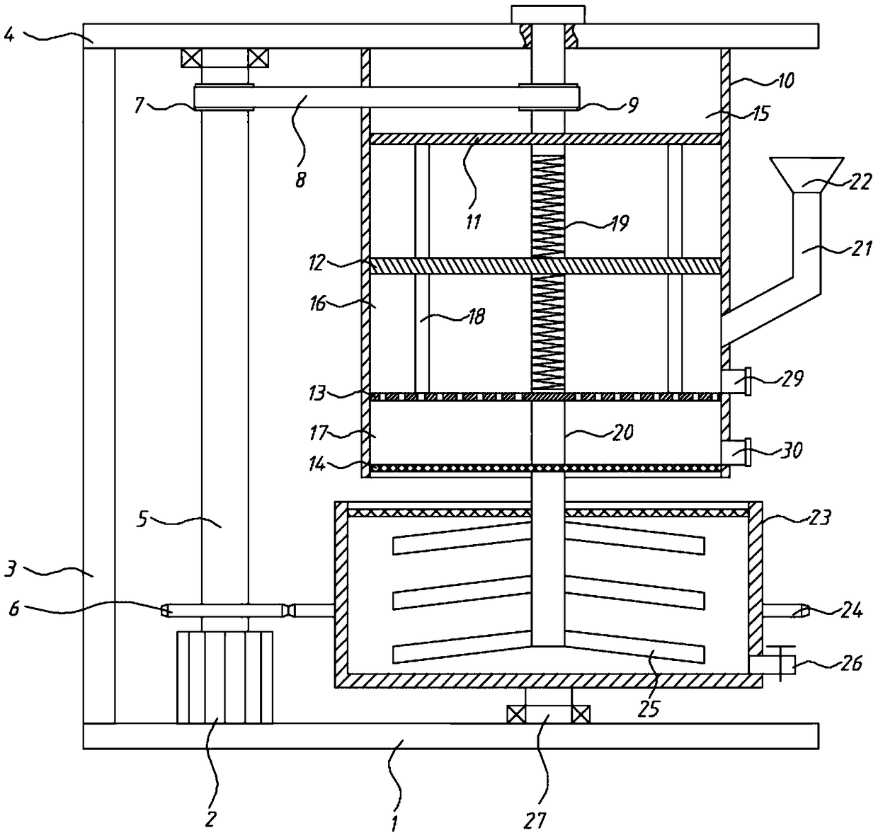 Industrial blueberry stock solution rapid squeezing machine