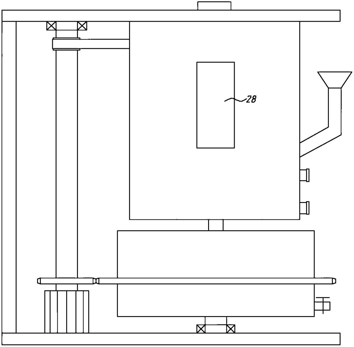 Industrial blueberry stock solution rapid squeezing machine