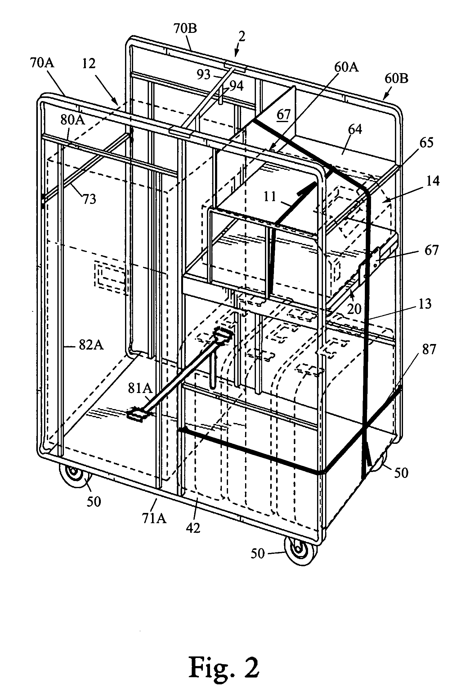 Voting machine storage and transport cart with improved security