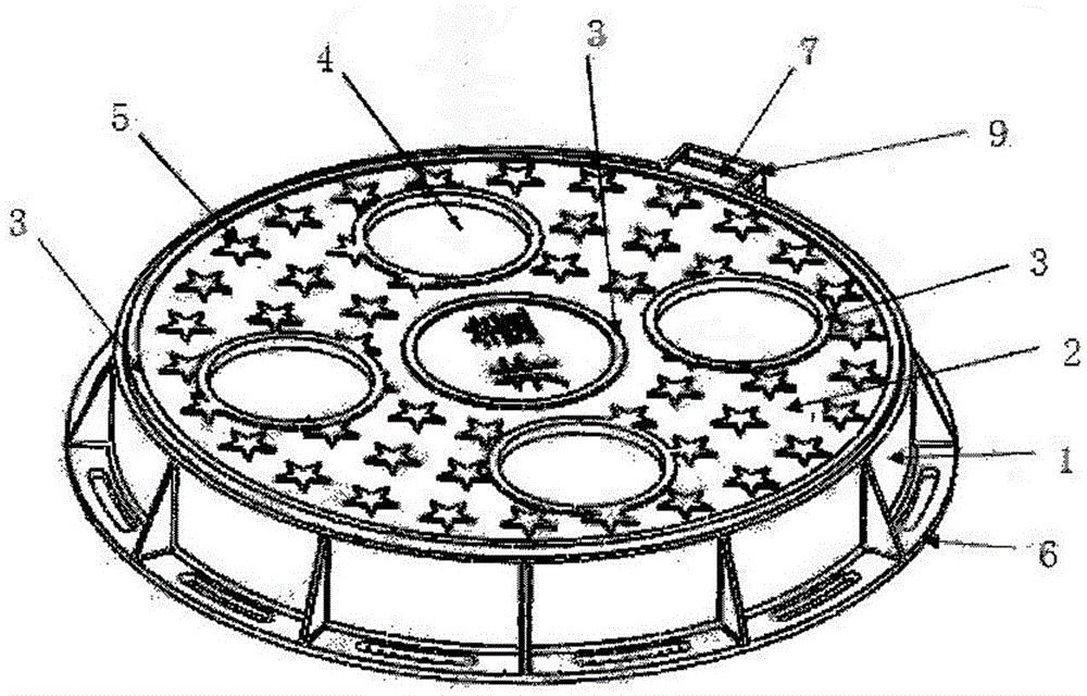 A multi-purpose, safe, anti-theft and drainage urban pavement manhole cover