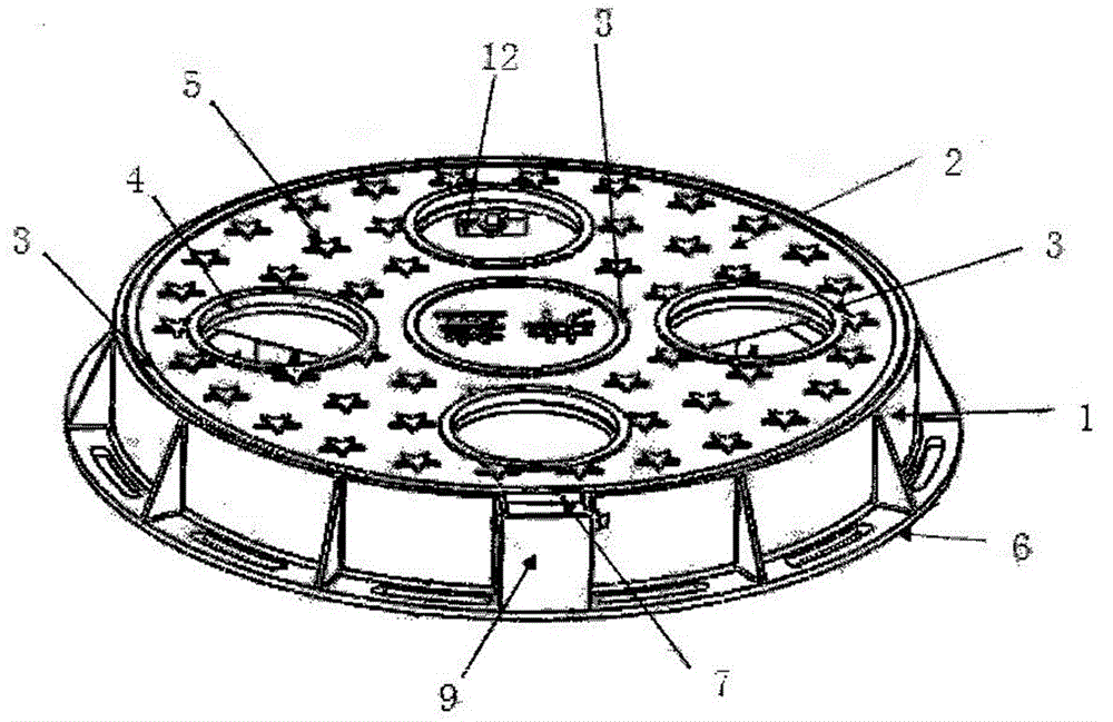 A multi-purpose, safe, anti-theft and drainage urban pavement manhole cover