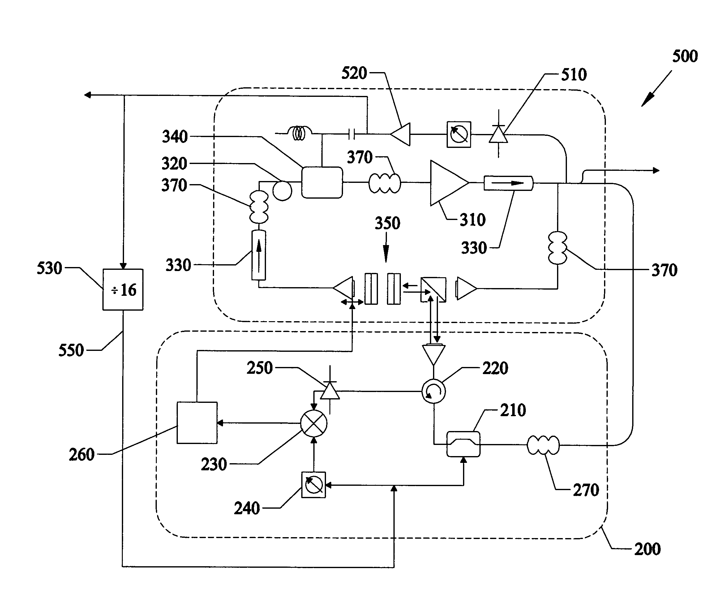 Optical frequency self stabilization in a coupled optoelectronic oscillator