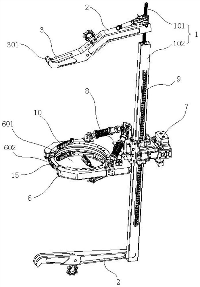 A device for cleaning the surface of an insulator string