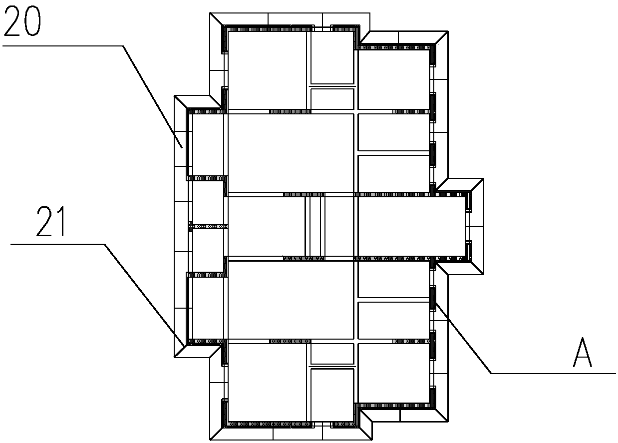 A prefabricated building folding throwing net and its installation method