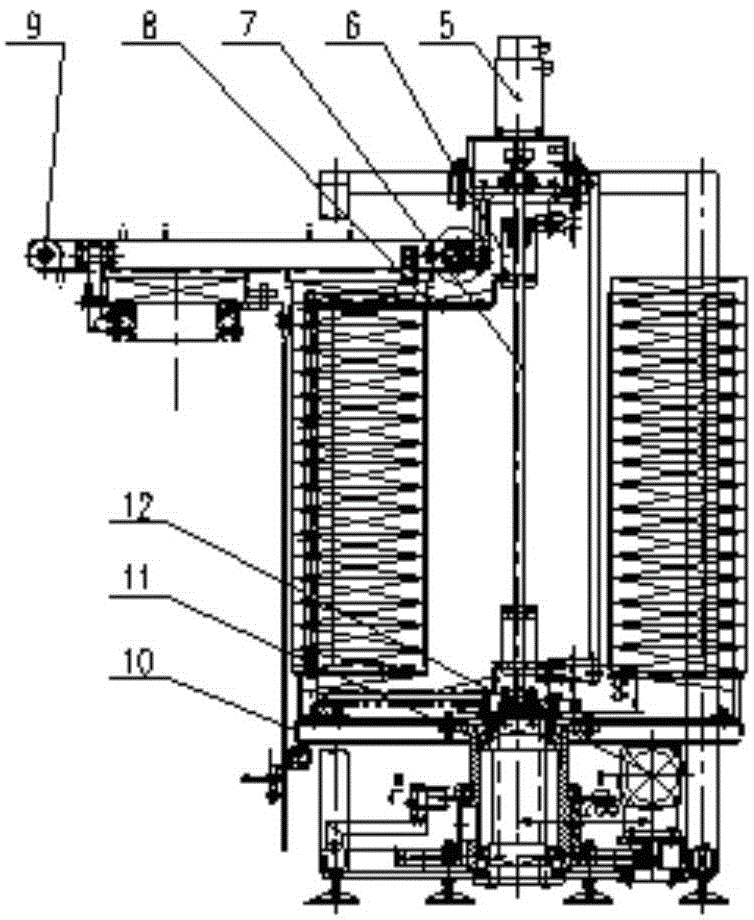 Turntable type cigarette storing device