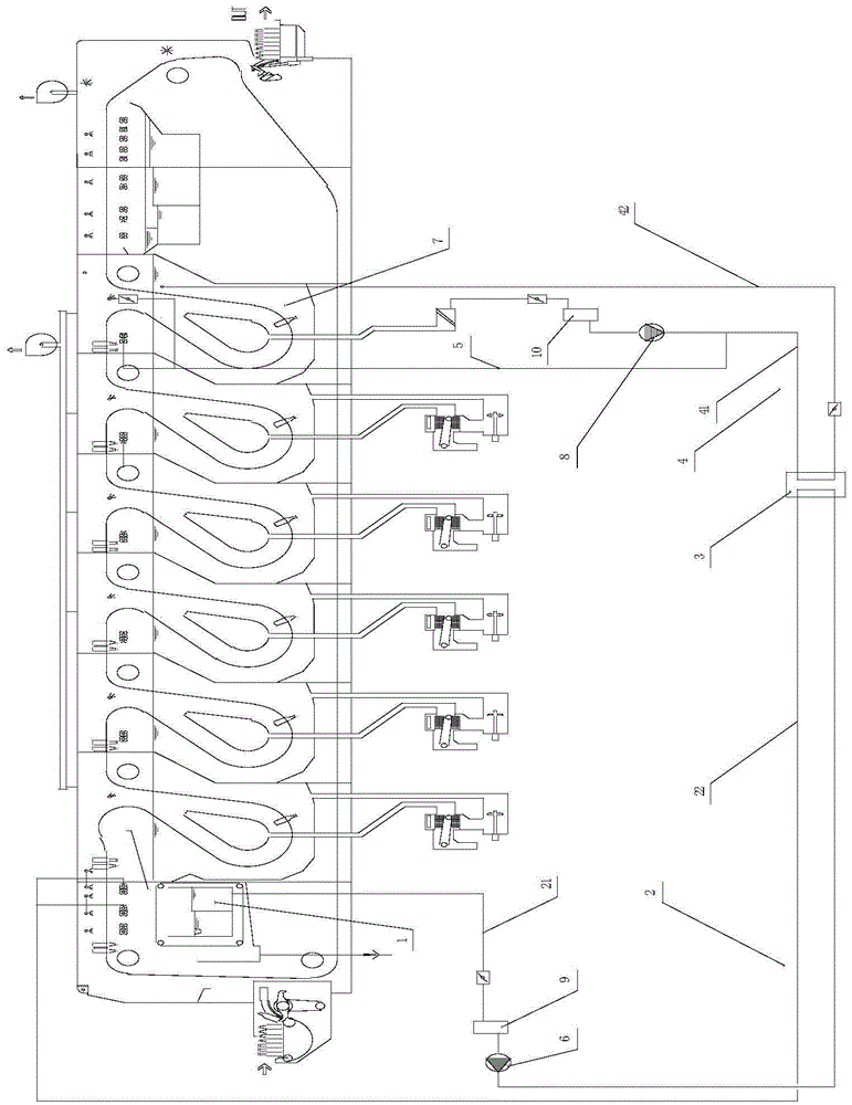 Energy saving system for bottle washing machine