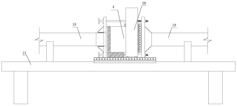 Experimental device for normal disturbance induced rock mass shear fracture