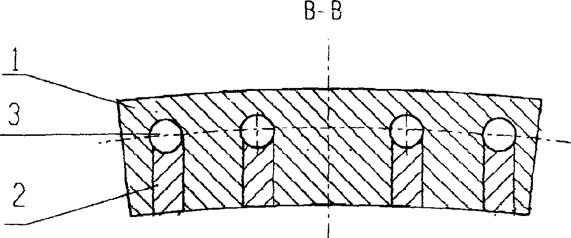 High conductive copper-steel composite cast cooling wall of blast furnace