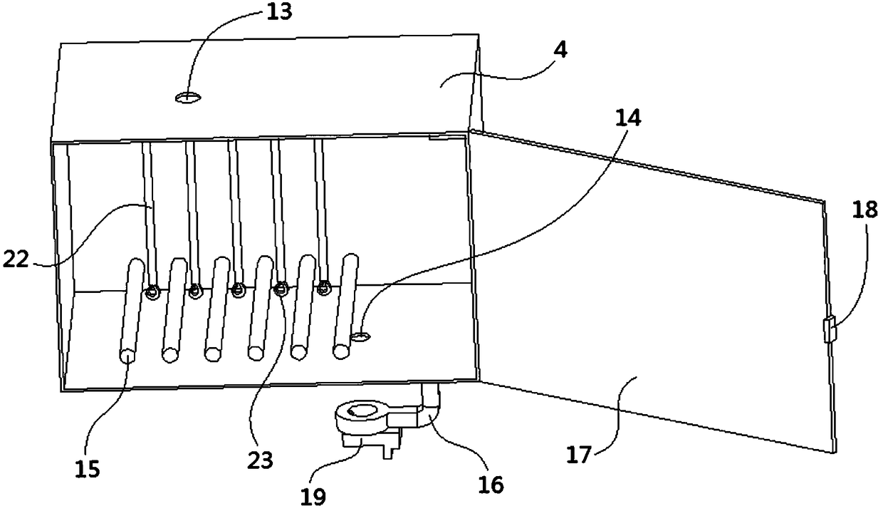 Yarn breakage retracting device for facilitating broken end connecting