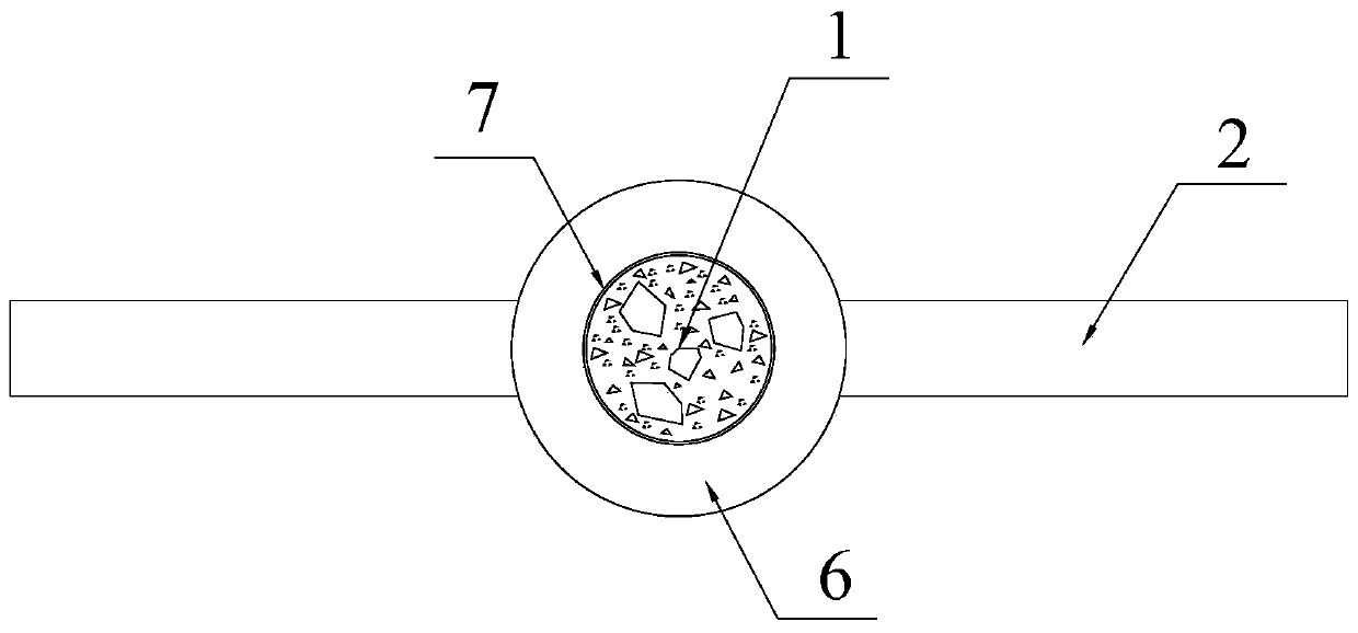 FRP hoop joint of thin-walled circular steel tube regenerated block concrete structure