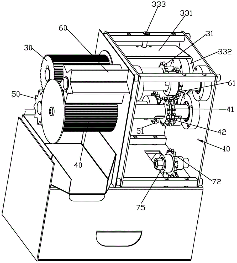 Grinding type juice squeezing mechanism