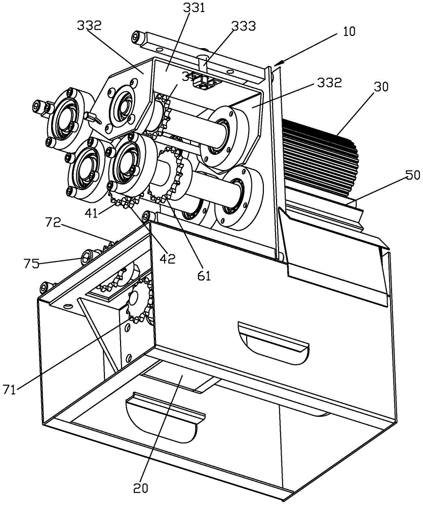 Grinding type juice squeezing mechanism