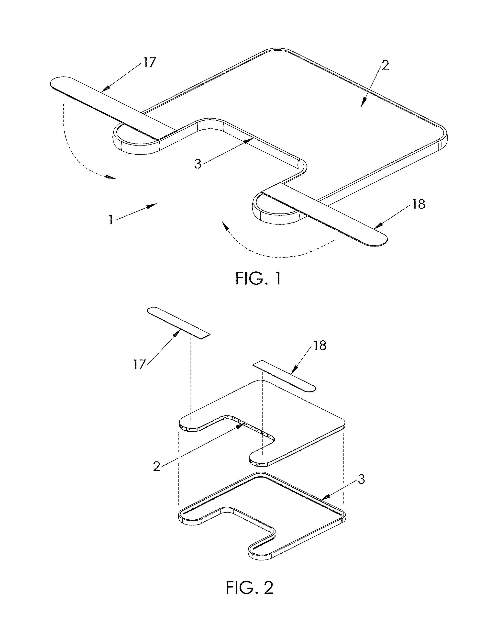 Modular multi-wall tray retrofitable to a wheelchair