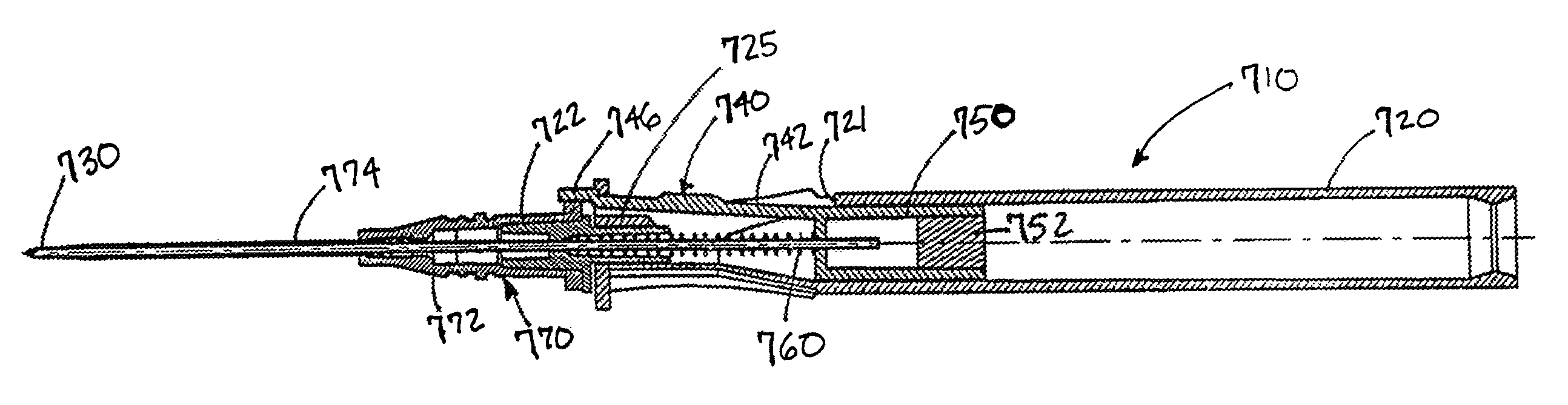 Catheter insertion device with retractable needle